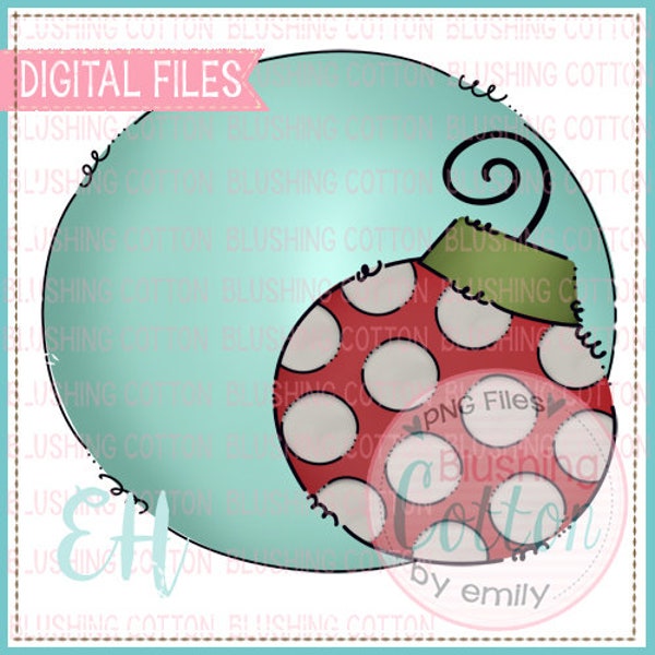 Red Dotted Ornament in Teal Circle Watercolor Design for printing and other crafts BCMBC