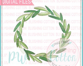 Wreath With Red Bow Design Watercolor PNG Artwork Digital File | Etsy