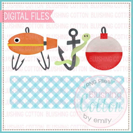 Fishing Trio With Name Plate Watercolor Design Png Artwork Etsy