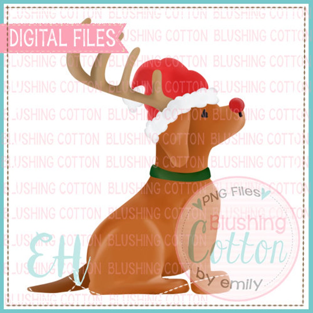 Copper Dog Rudolph Design PNG Artwork Digital File - for Printing and ...