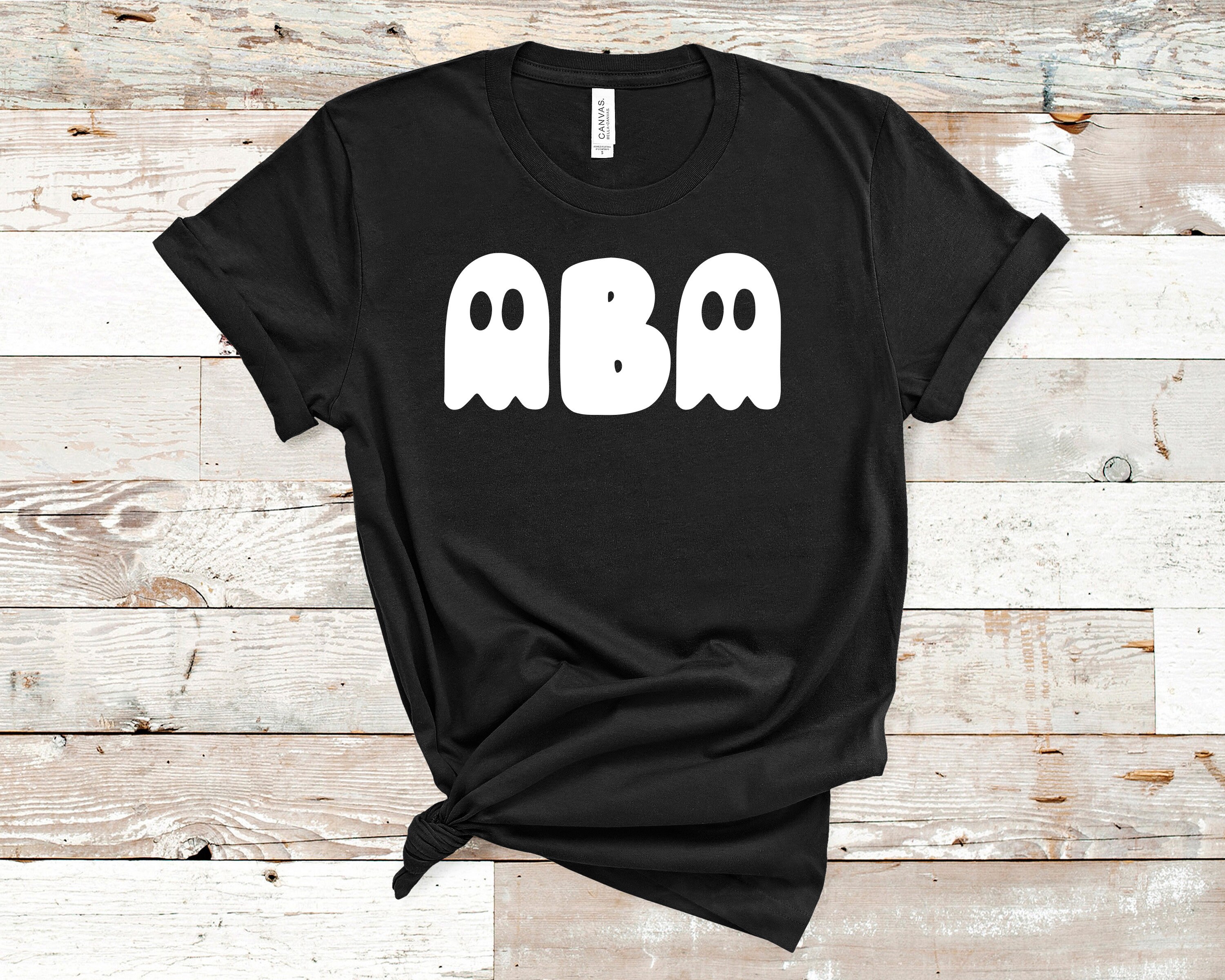 ABA Ghost Halloween shirt / ABA Halloween Shirt / ABA Therapist Shirt / Behavior Analyst Shirt / Applied Behavior Analyst Tshirt