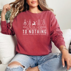 Funny Christmas Unisex Garment-Dyed Sweatshirt, Holiday Humor Jumper, Xmas Crewneck, Santa Claus Pullover, Winter Apparel