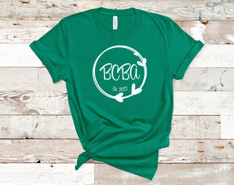 Camiseta BCBA, regalo para analistas de comportamiento aplicado, Est. 2022