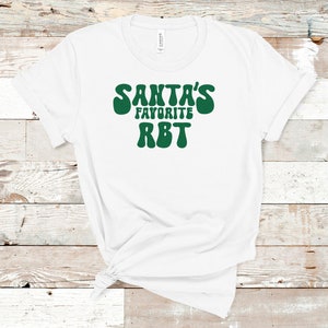 Santa&#39;s Favourite RBT grün glitter print / ABA Weihnachtsbaum TShirt / ABA Therapeut T-Shirt / Behaviour ANAlyst Shirt / Weihnachtsshirt / Urlaub