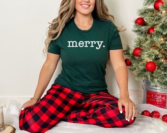Camiseta de Feliz Navidad, Camiseta de algodón navideña