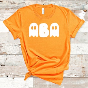 ABA Ghost Halloween shirt / ABA Halloween Shirt / ABA Therapist Shirt / Behavior Analyst Shirt / Applied Behavior Analyst Tshirt