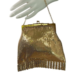 Whiting and Davis Purse With Fringe - Etsy