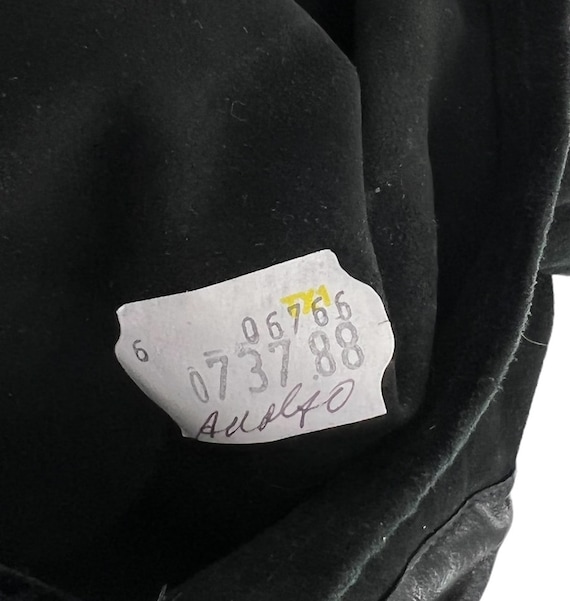 Vakko Vintage 80s Black Suede & Leather Backless … - image 10