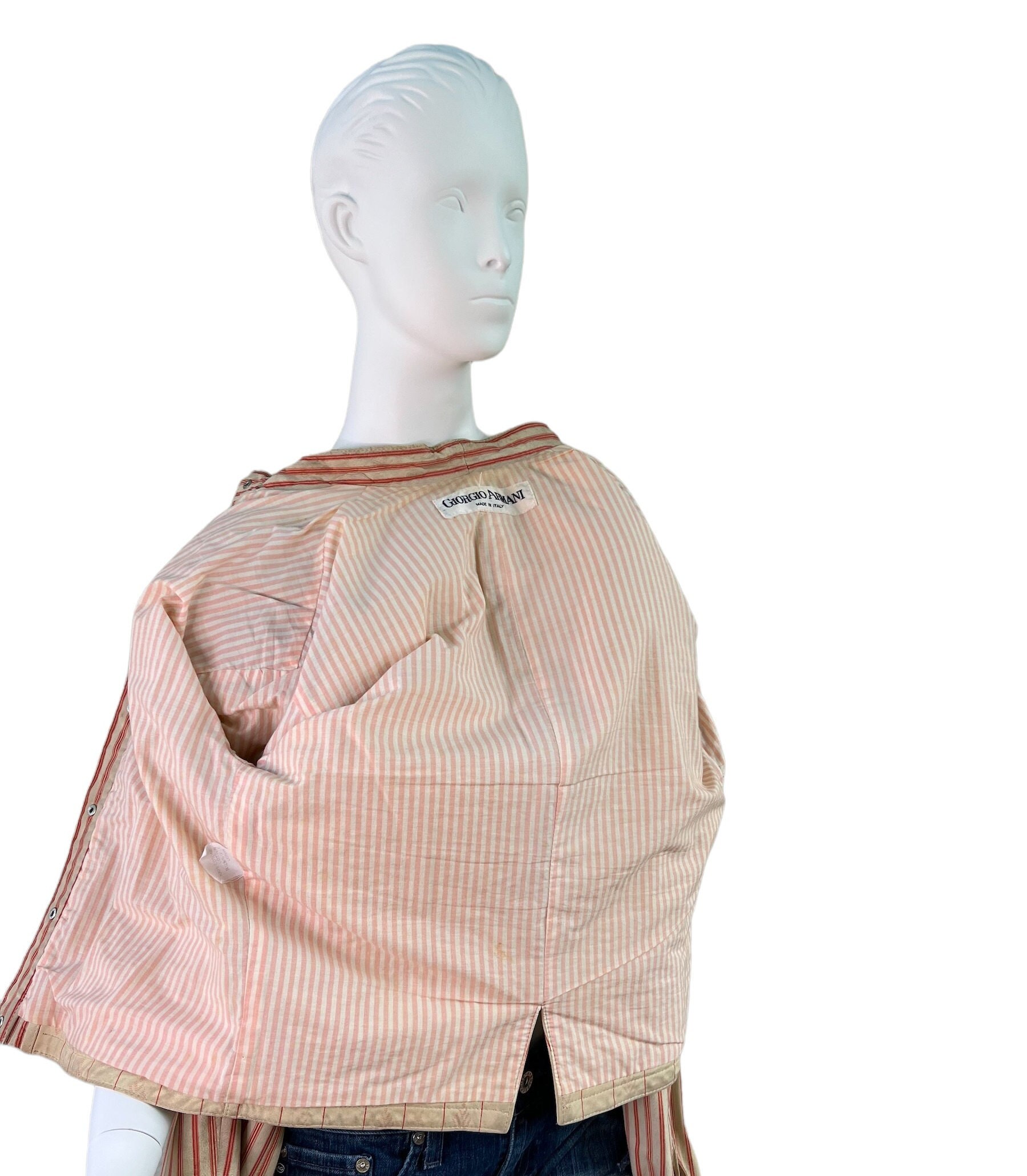 Vtg GIORGIO ARMANI 1970's Goat Skin Leather Top & Vest Combo Vtg GIORGIO ARMANI 1970's Goat Skin Leather Top & Vest Combo