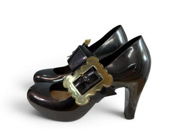 Vivienne Westwood Anglomania Melissa Temptation II Black Pirate Pumps EU 40 US 9