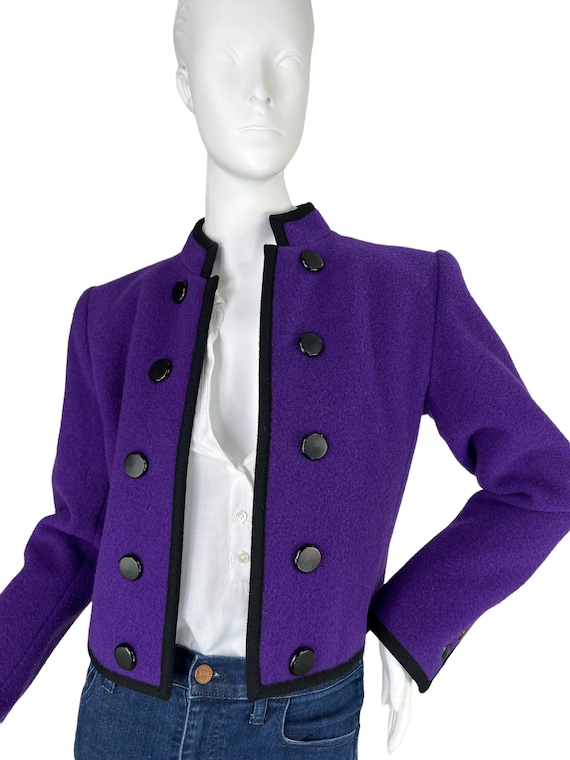 Yves Saint Laurent Rive Gauche Vintage 80s Purple… - image 2
