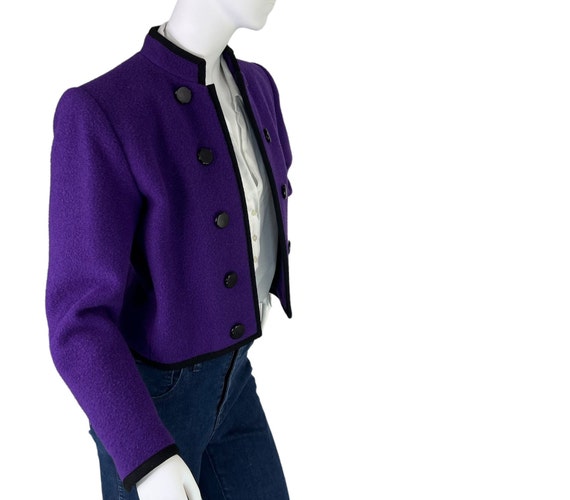 Yves Saint Laurent Rive Gauche Vintage 80s Purple… - image 7