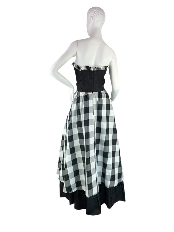 Gunne Sax Jessica McClintock Vtg 80's Plaid Check… - image 2