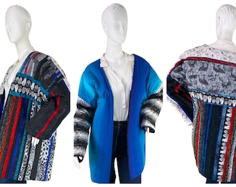 Quilted Reversible Open Front Jacket From Mary Kays Designs of Santa Fe Size OS