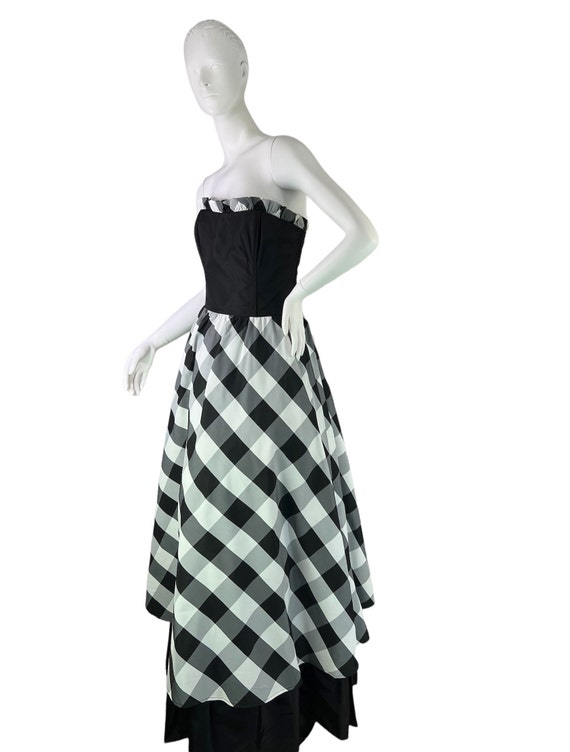 Gunne Sax Jessica McClintock Vtg 80's Plaid Check… - image 3