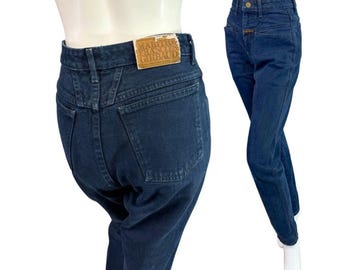 Vintage Marithe Francois Girbaud Dark Blue Jeans Tapered Fit Junior Size 5/6