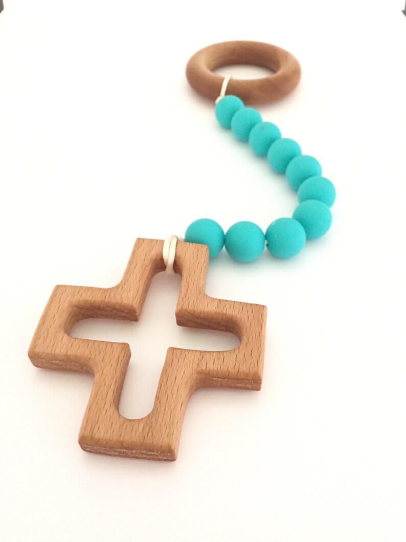 Custom Baby Teether Decade Rosary Catholic Baby Gift Etsy