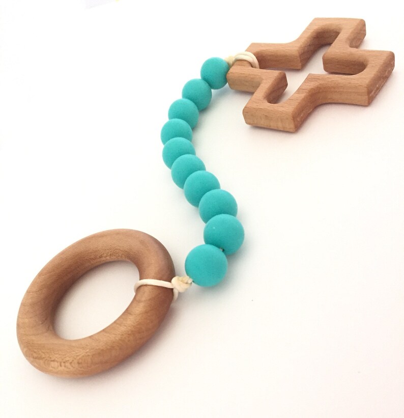 Custom Baby Teether Decade Rosary Catholic Baby Gift Etsy