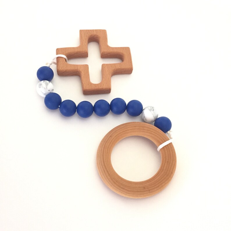 Baby Teether Decade Rosary in Theotokos Baby Boy Baptism Etsy