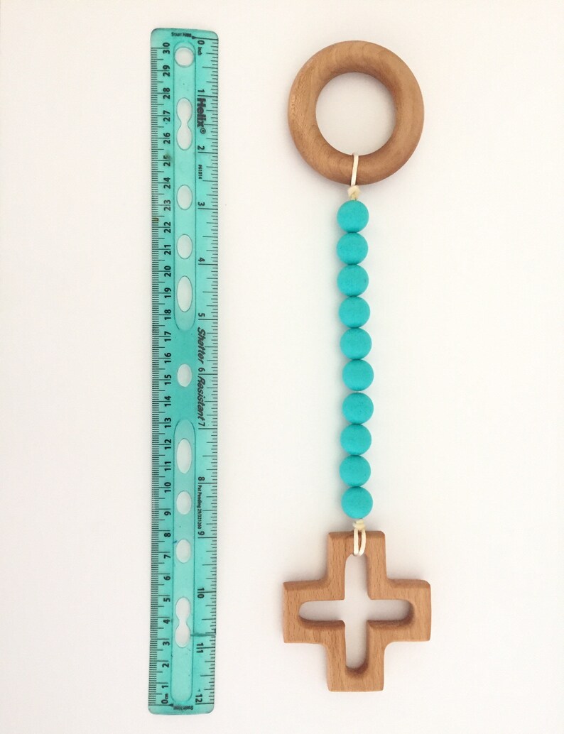Custom Baby Teether Decade Rosary Catholic Baby Gift Etsy