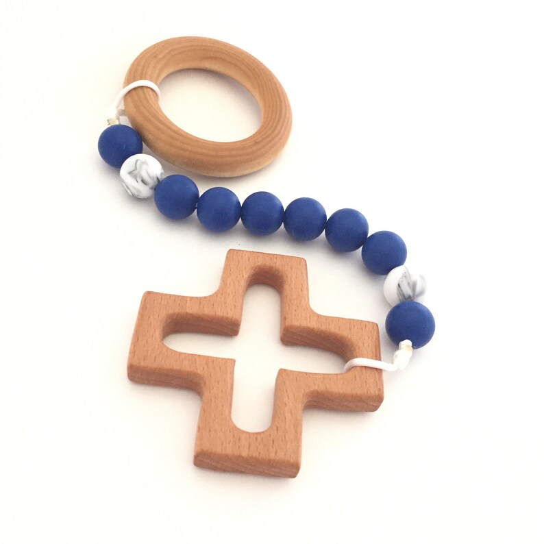 Baby Teether Decade Rosary in Theotokos Baby Boy Baptism Etsy