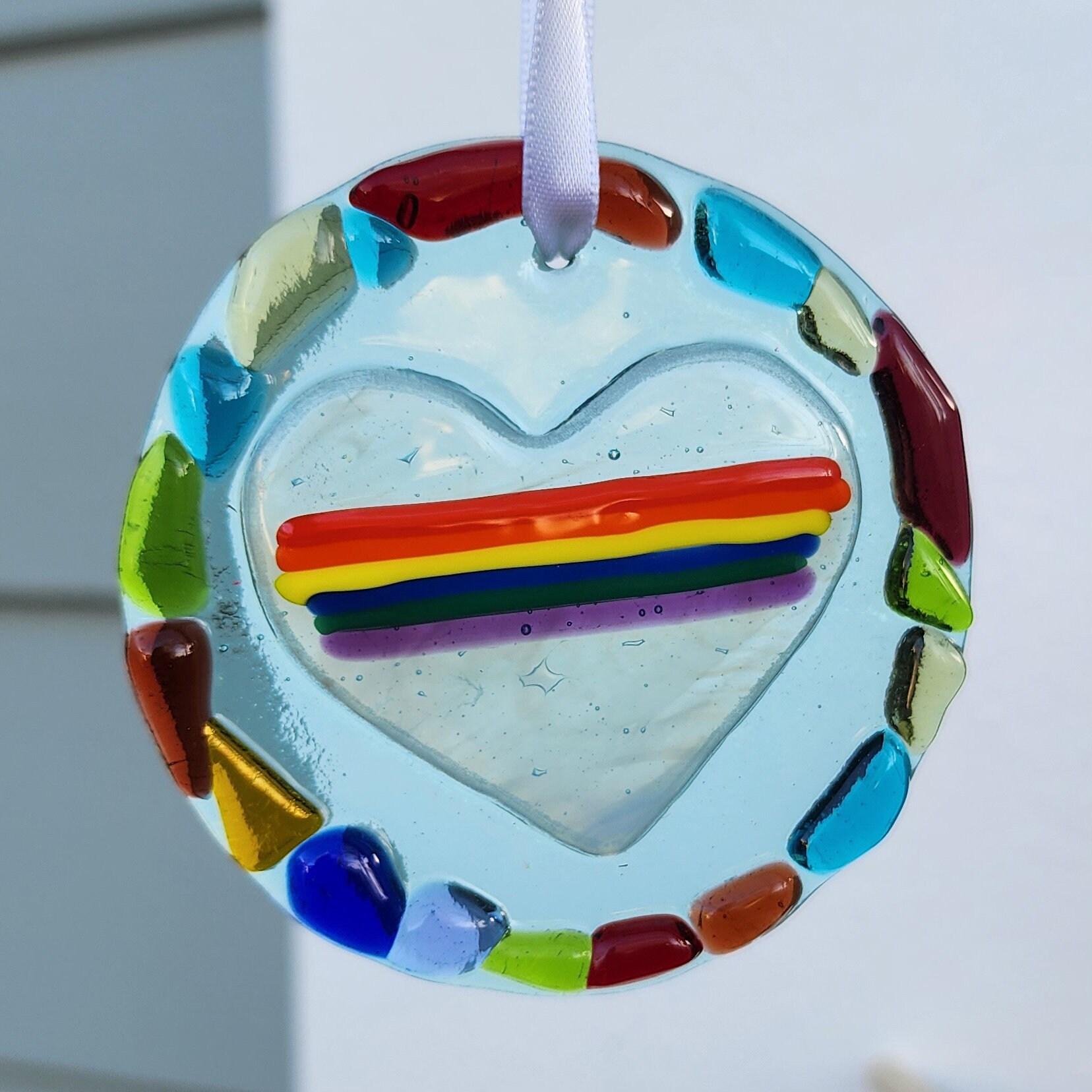 Fused Glass Ornament/sun Catchers Handmade Etsy