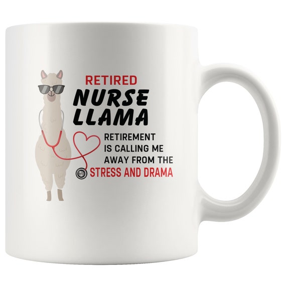 Rentner Krankenschwester Lama Ems Emt Paramedic Ruhestand Geschenk Kaffeebecher