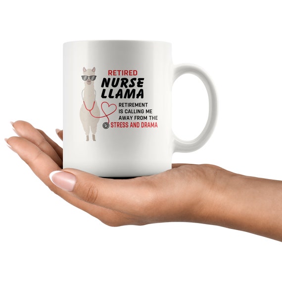 Rentner Krankenschwester Lama Ems Emt Paramedic Ruhestand Geschenk Kaffeebecher