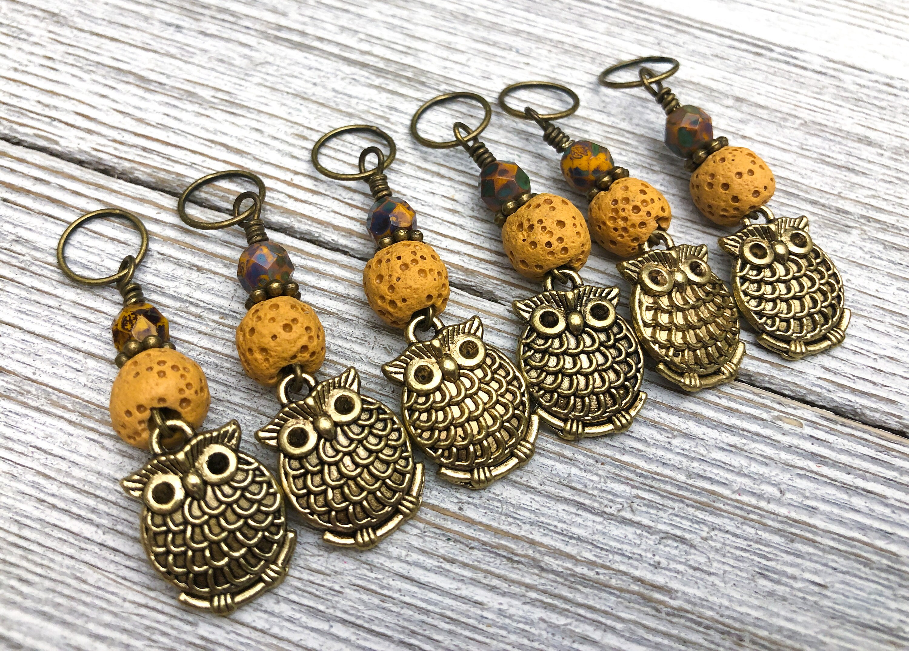 Owl Stitch Markers for Knitting or Crochet Gifts for Etsy