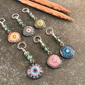 Boho Mandala Stitch Markers: Snag Free Knitting/Crochet Charms