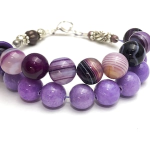 Agate & Jade Abacus Counting Bracelet | Row Counter Jewelry | Gift for Knitters |, Mother&#39;s Day Gift for Knitter