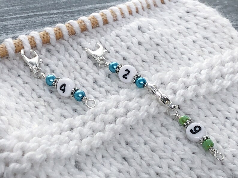 Number Stitch Markers for Knitting and Crochet Row Counter Etsy