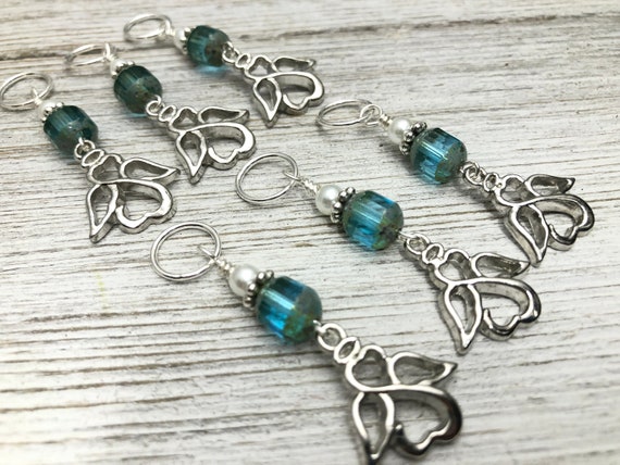 Mother's Day Gift Includes Holder Guardian Angel Gift Angel Stitch Markers for Knitting Knitting Gift Snag Free Progress Keepers