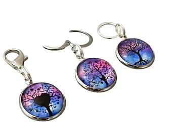 Tree Stitch Markers for Knitting and Crochet: Locking Progress Keeper