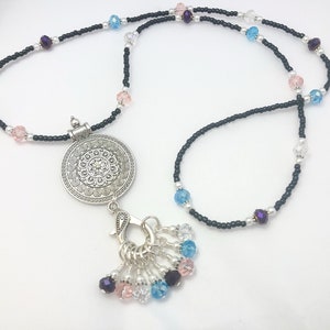 Stitch Marker Necklace for Knitting or Crochet, Gifts for Knitter, Mother's Day Gift for Knitter