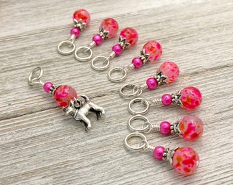 Chihuahua Stitch Marker Set for Knitting and Crochet, Dog Lover Gift for Knitter, Progress Keeper, Christmas Present for Knitting Mom