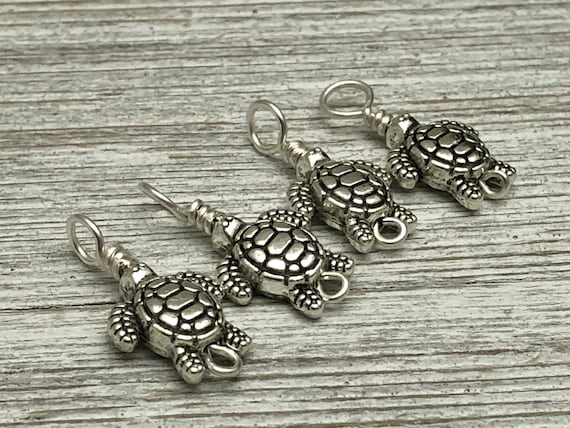 Gift for Knitters Knitting Stitch Markers Green Knit Mitten Progress Keeper