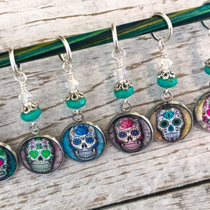 Skull Stitch Markers for Knitting: Snag Free Crochet Tool