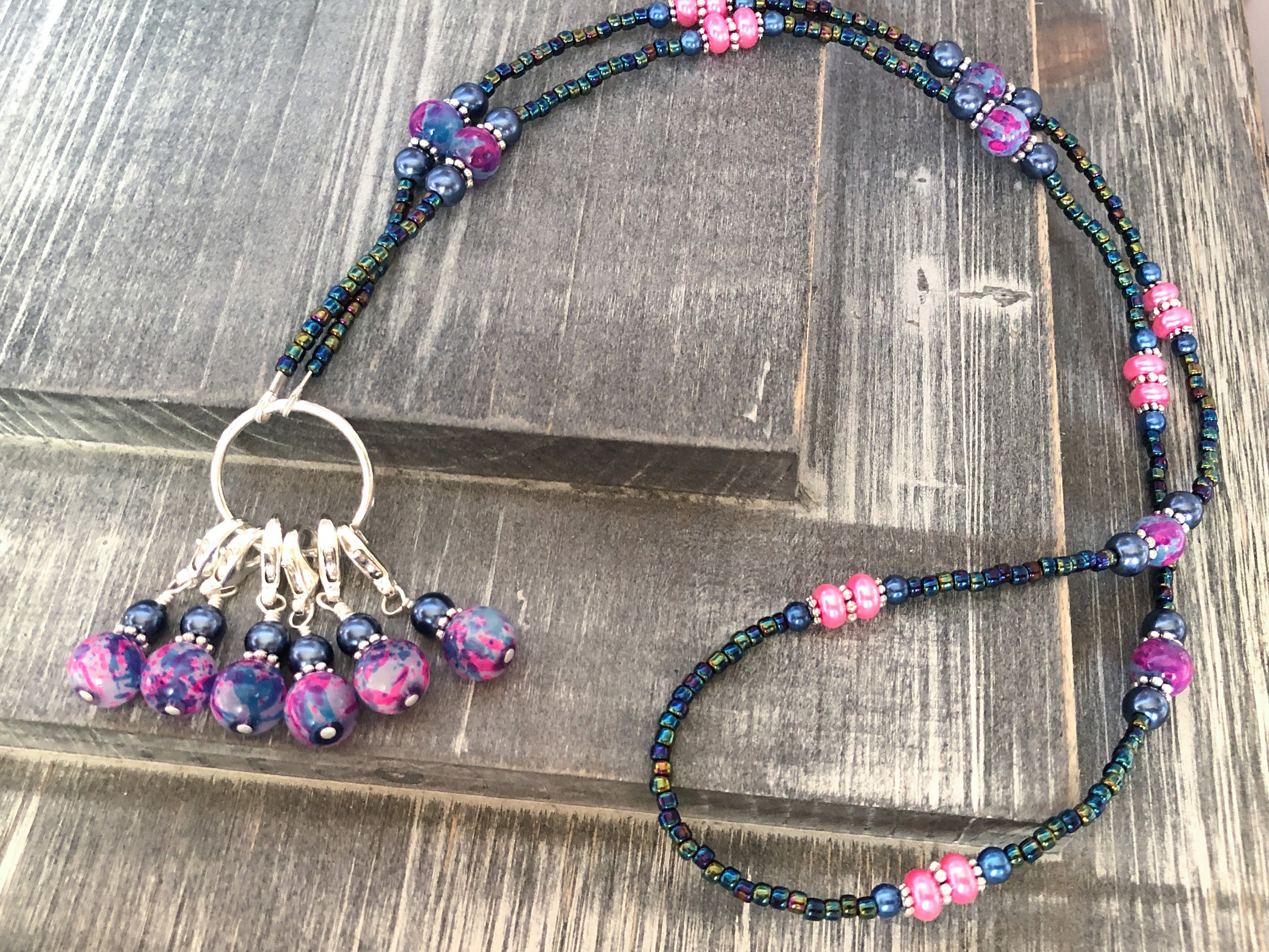 Stitch Marker Necklace for Knitting or Crochet Includes Etsy