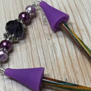Knitting Needle Point Protector Jewelry | Stitch Holder, Mother's Day Gift for Knitter