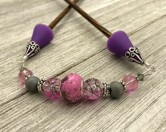 Breinaaldpuntbeschermer sieraden | Stekenhouder | Cadeau voor breiers | Breinaaldsieraden | Stitch Saver, Moederdagcadeau