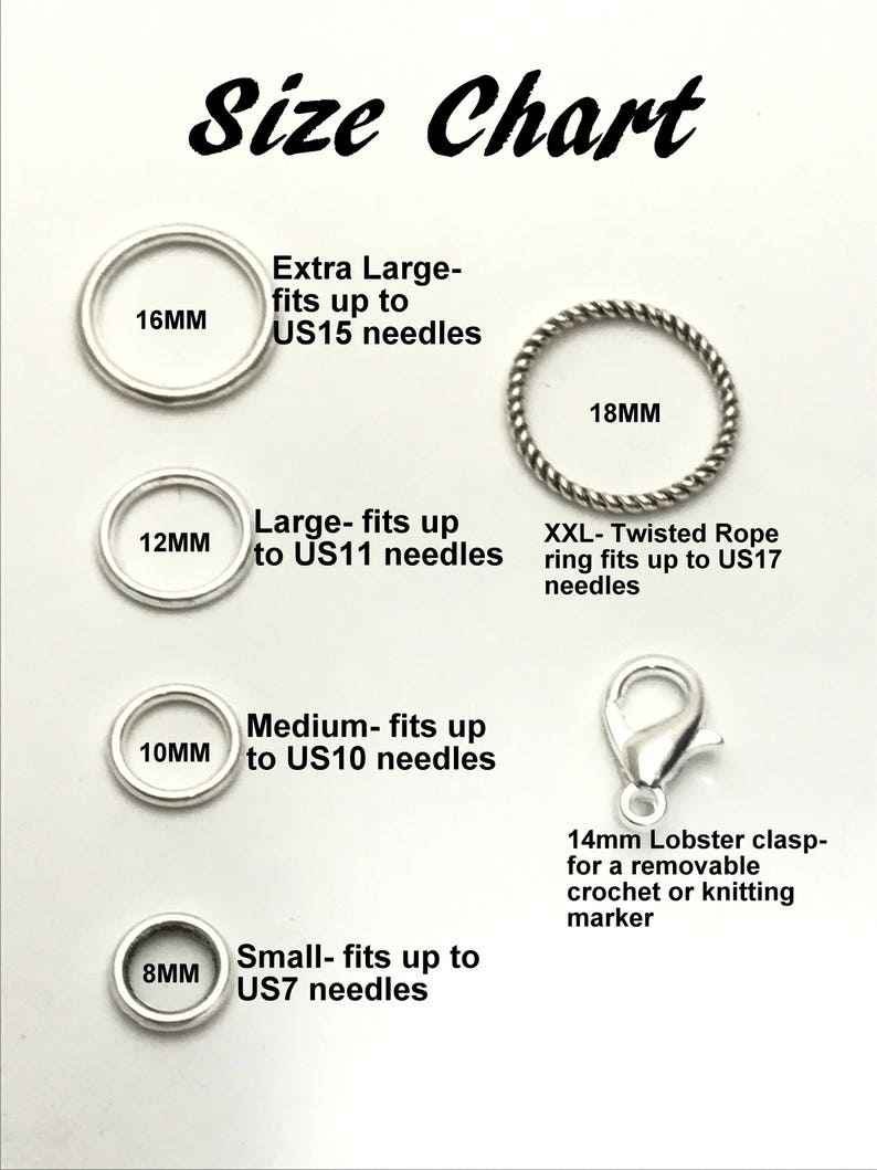 Mother/'s Day Gift for Knitter Butterfly Stitch Markers For Knitting Knitting Gift Snag Free Ring Sizes for Needles US3 to US15