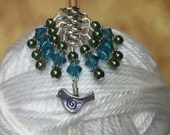 Bird Stitch Marker Set For Knitting, Gifts for Knitters, Knitting Markers, Mother's Day Gift for Knitter