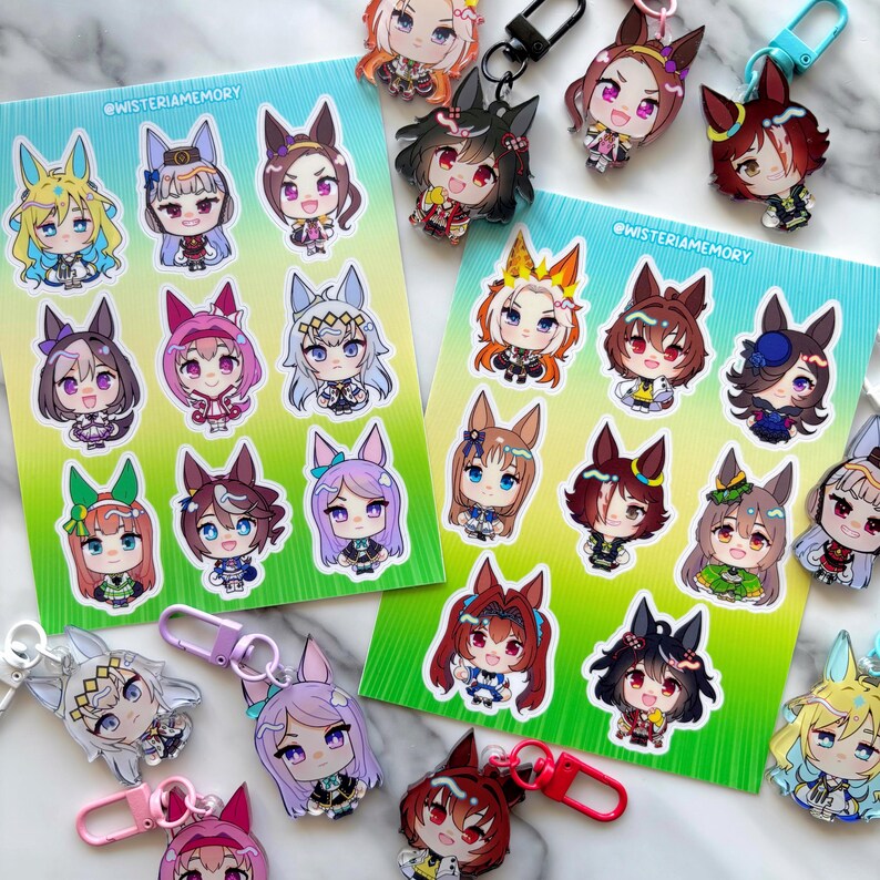 Uma Sticker Set Uma Musume Stickers - Umamusume: Pretty Derby Anime Horse Girl Sticker ...