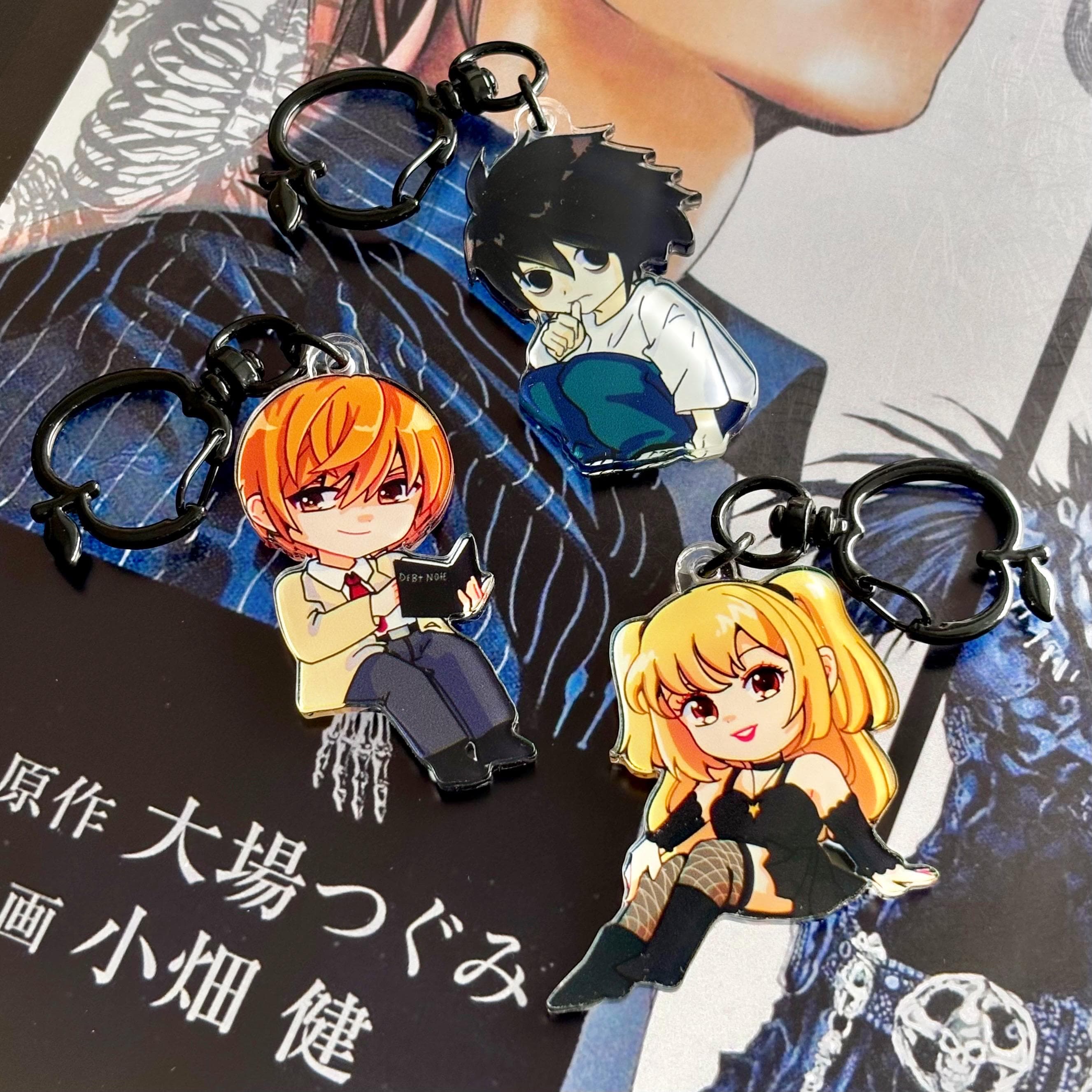 デスノート L キーホルダー ストラップ ピンズ チェーン まとめ