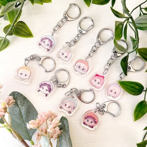 Twice Members Acrylic Charms - More & More comeback - Nayeon, Jeongyeon, Momo, Sana, Mina, Dahyun, Chaeyoung, Tzuyu
