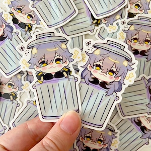 Cute Honkai Star Rail - Trailblazers Trash Stickers Stelle, Caelus trash panda stickers