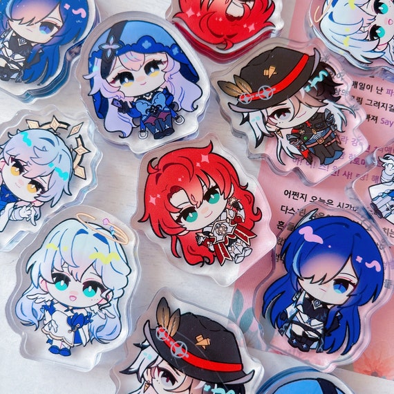 崩壊3rd スターレール 厚型アクリルスタンド: アケロン、アルジェ