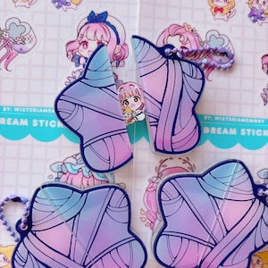 Infinity Nikki Keychain - Nikki and Momo popping charm - love nikki