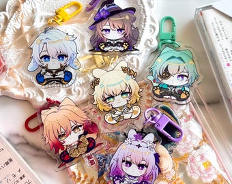 Honkai Star Rail Amphoreus Schlüsselanhänger Charms: Mydei, Phainon, Castorice, Honaki, Anaxa, Aglaea, The Herta